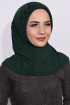 Pratik Pullu Hijab Zümrüt Yeşili