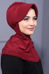 Spor Şapka Scarf Bordo