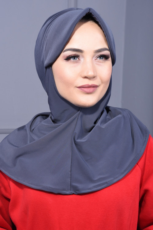 Spor Şapka Scarf Füme