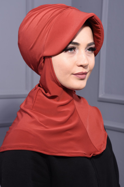 Spor Şapka Scarf Kİremit