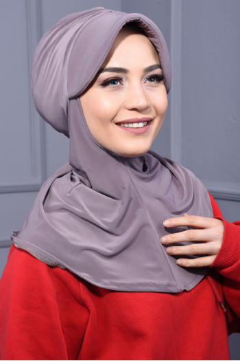 Spor Şapka Scarf Vizon