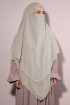 Hazır Şifon Sufle Khimar Peçeli Üç Katlı Bej Hazır Şifon Sufle Khimar Peçeli Üç Katlı Bej