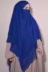 Şifon Sufle Khimar Hazır Peçeli Tesettür Saks Mavisi Şifon Sufle Khimar Hazır Peçeli Tesettür Saks Mavisi