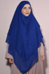 Şifon Sufle Khimar Hazır Peçeli Tesettür Saks Mavisi Şifon Sufle Khimar Hazır Peçeli Tesettür Saks Mavisi