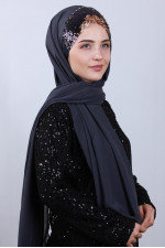 Tasarım Prenses Şal Füme 