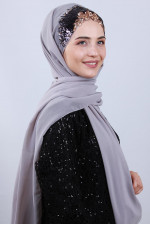 Tasarım Prenses Şal Gri 