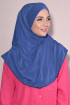 3 Bantlı Hazır Tesettür Sandy Hijab İndigo 3 Bantlı Hazır Tesettür Sandy Hijab İndigo