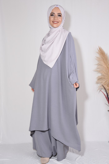 Tunik Pantolon 2'li Takım Gri