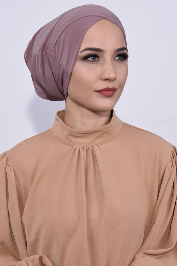 Önü Çapraz Boru Bone Gül Kurusu