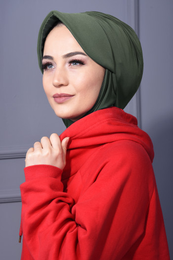 Spor Şapka Scarf Çağla Yeşili