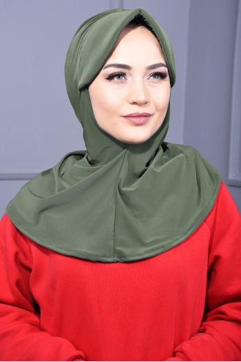 Spor Şapka Scarf Çağla Yeşili
